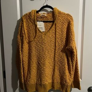 Miracle Mustard V-Neck Women's Sweater